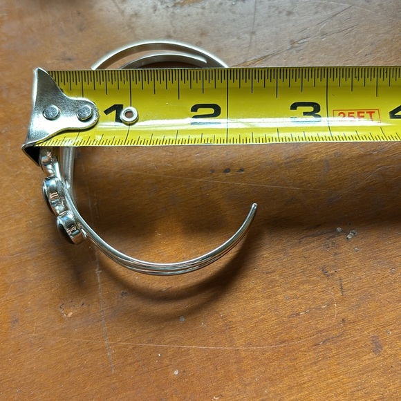 Mine Finds by Jay King Baltic Amber graduated oval cabochon SS cuff bracelet - Picture 8 of 9